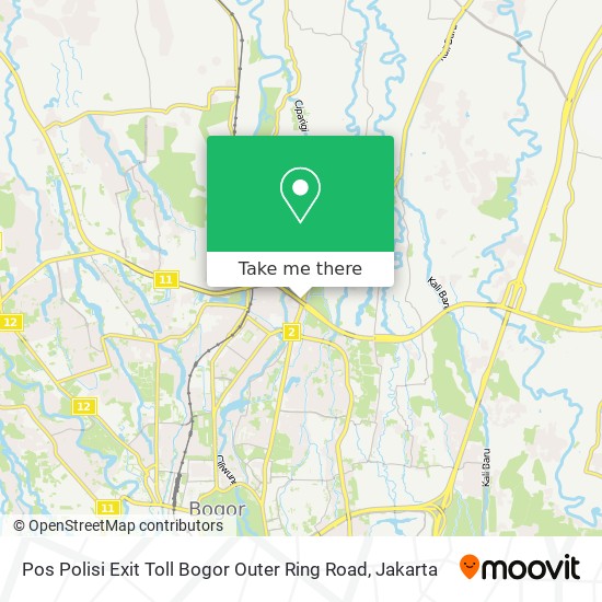 Pos Polisi Exit Toll Bogor Outer Ring Road map