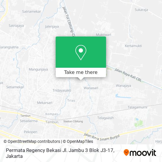 Permata Regency Bekasi Jl. Jambu 3 Blok J3-17 map