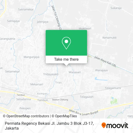 Permata Regency Bekasi Jl. Jambu 3 Blok J3-17 map