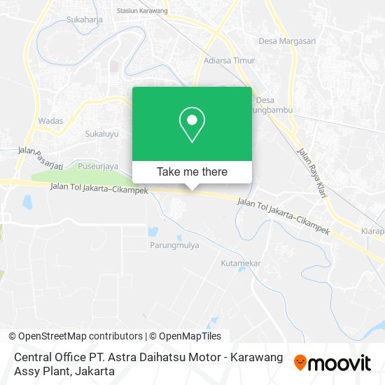 Central Office PT. Astra Daihatsu Motor - Karawang Assy Plant map