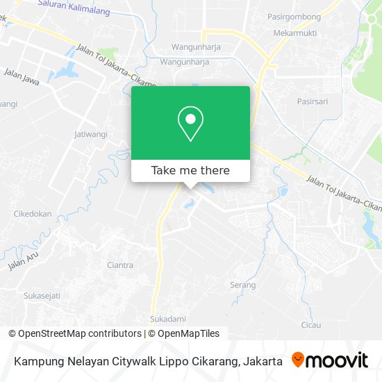 Kampung Nelayan Citywalk Lippo Cikarang map