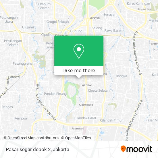 Pasar segar depok 2 map