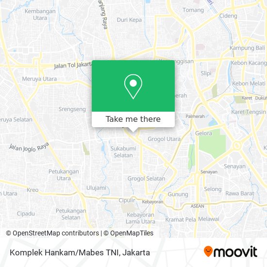Komplek Hankam/Mabes TNI map