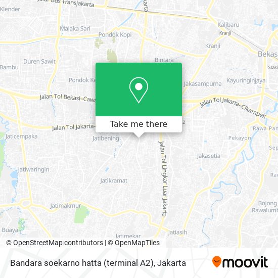 Bandara soekarno hatta (terminal A2) map