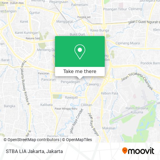 STBA LIA Jakarta map