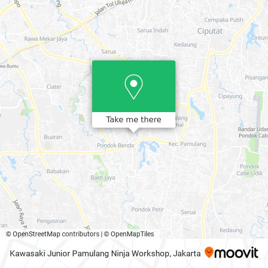 Kawasaki Junior Pamulang Ninja Workshop map