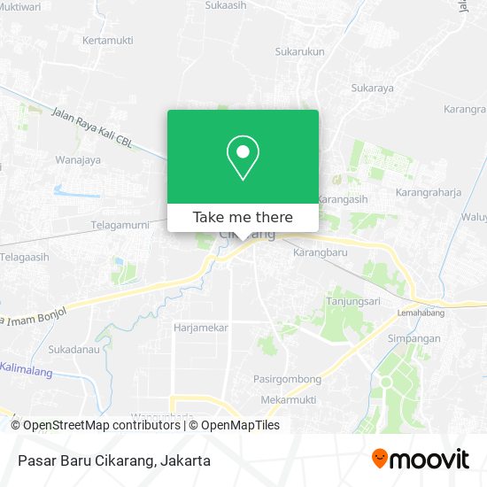 Pasar Baru Cikarang map