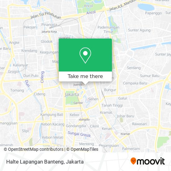 Halte Lapangan Banteng map