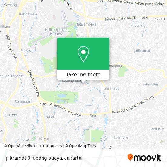 jl.kramat 3 lubang buaya map