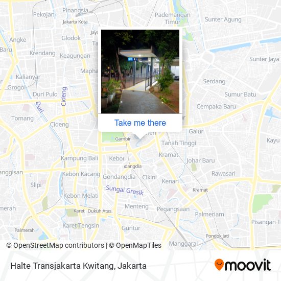 Halte Transjakarta Kwitang map