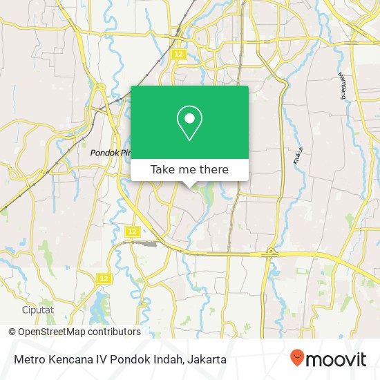 Metro Kencana IV Pondok Indah map