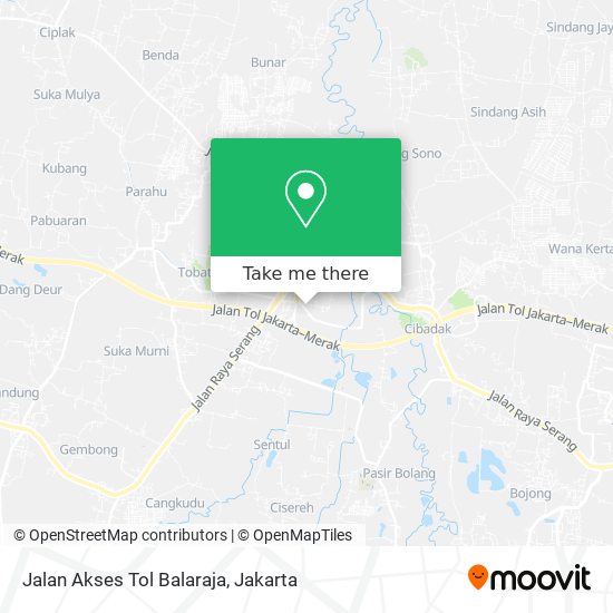 Jalan Akses Tol Balaraja map