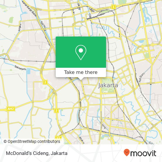 McDonald's Cideng map