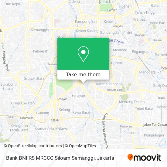Bank BNI RS MRCCC Siloam Semanggi map