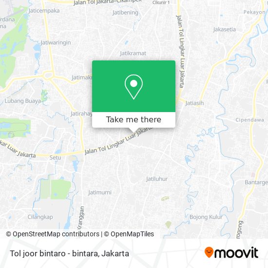 Tol joor bintaro - bintara map