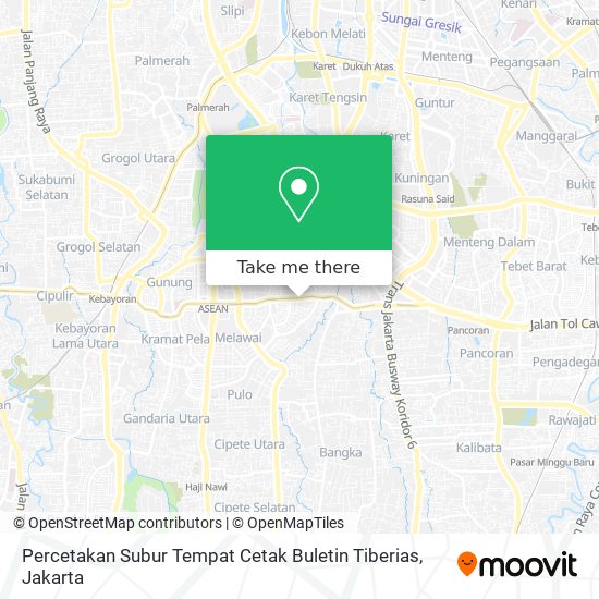 Percetakan Subur Tempat Cetak Buletin Tiberias map