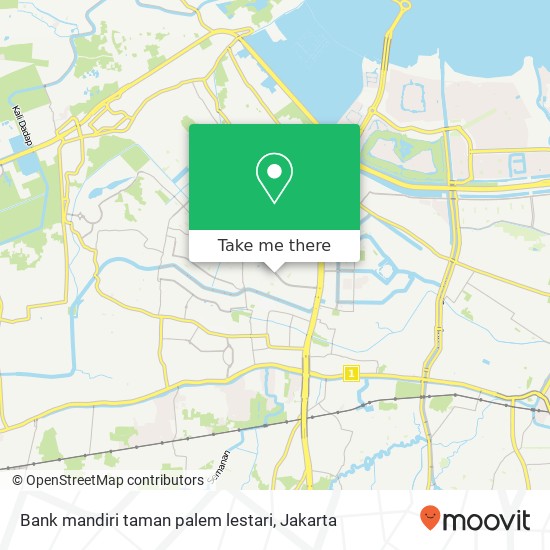 Bank mandiri taman palem lestari map