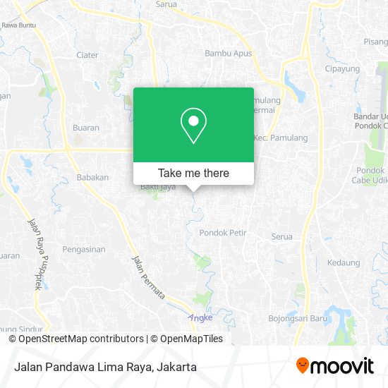 Jalan Pandawa Lima Raya map