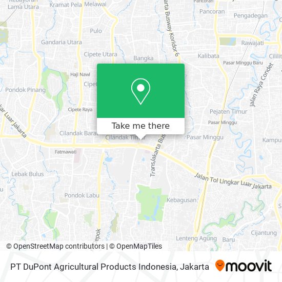 PT DuPont Agricultural Products Indonesia map