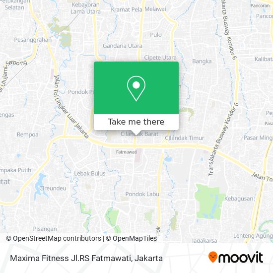 Maxima Fitness Jl.RS Fatmawati map