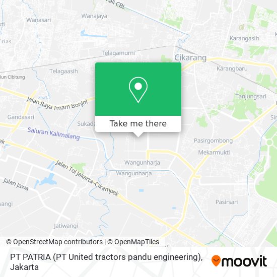 PT PATRIA (PT United tractors pandu engineering) map