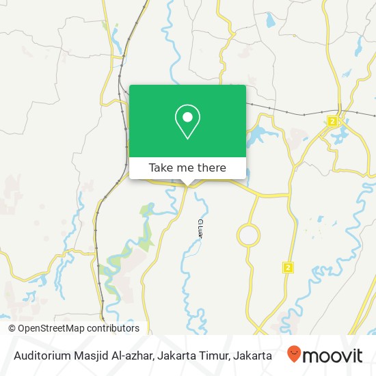 Auditorium Masjid Al-azhar, Jakarta Timur map