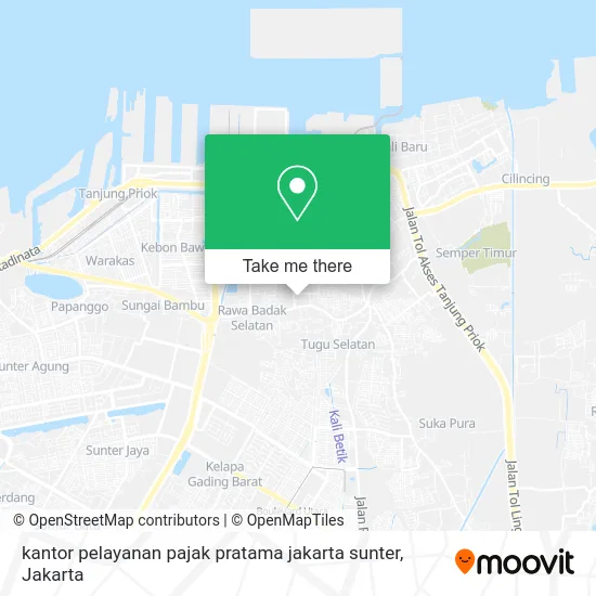kantor pelayanan pajak pratama jakarta sunter map