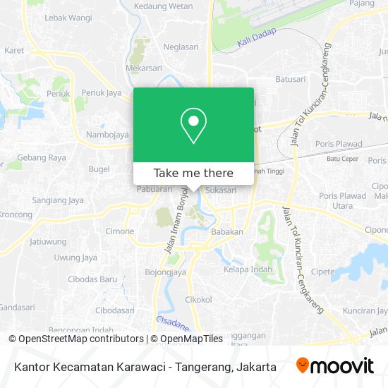 Kantor Kecamatan Karawaci - Tangerang map