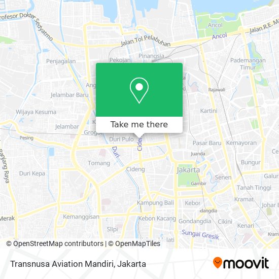 Transnusa Aviation Mandiri map