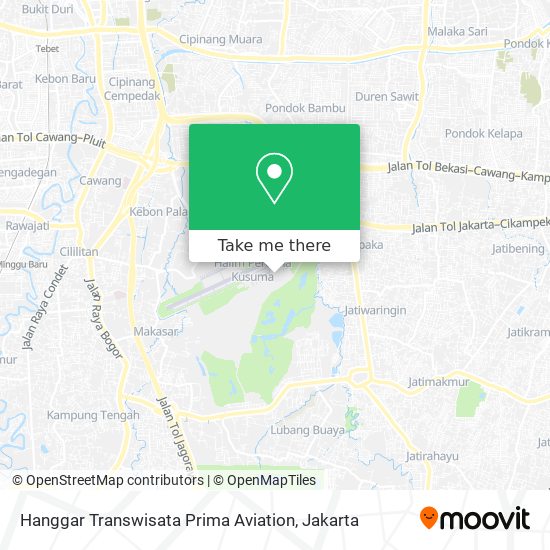 Hanggar Transwisata Prima Aviation map