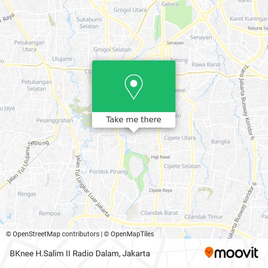 BKnee H.Salim II Radio Dalam map