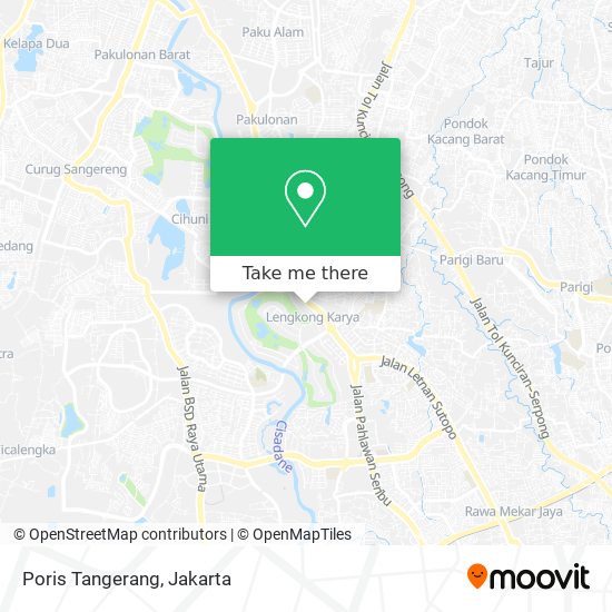 Poris Tangerang map