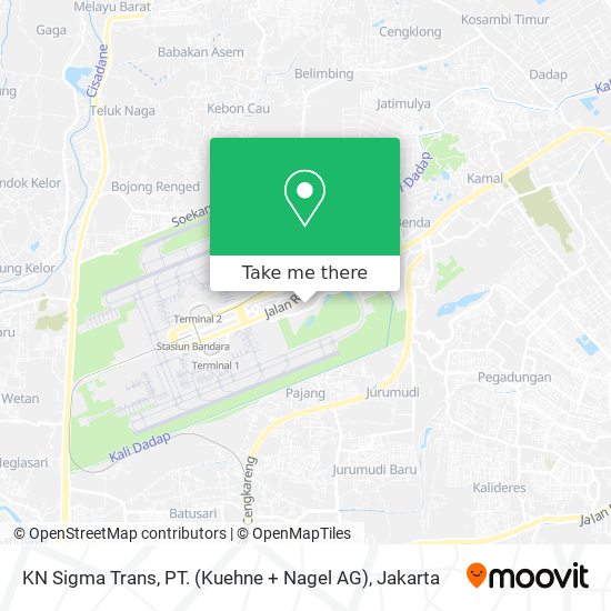KN Sigma Trans, PT. (Kuehne + Nagel AG) map