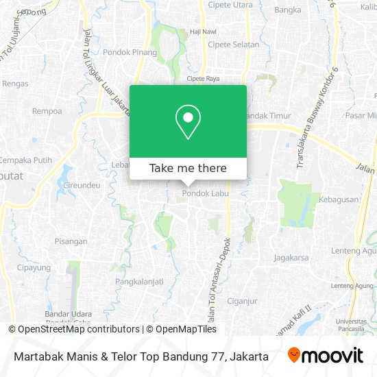 Martabak Manis & Telor Top Bandung 77 map