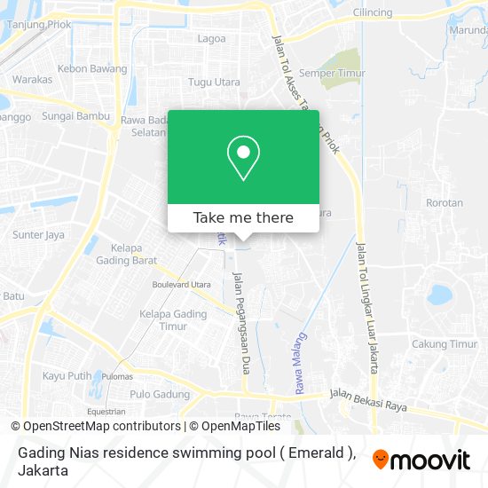 Gading Nias residence swimming pool ( Emerald ) map