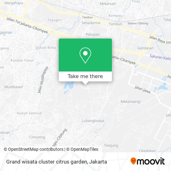 Grand wisata cluster citrus garden map