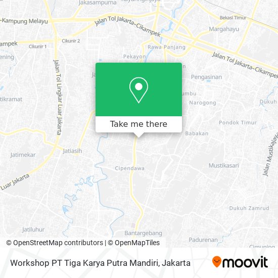 Workshop PT Tiga Karya Putra Mandiri map