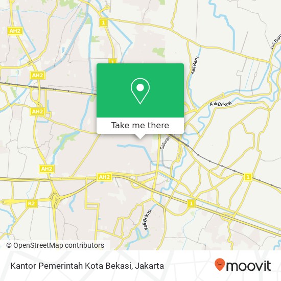 Kantor Pemerintah Kota Bekasi map