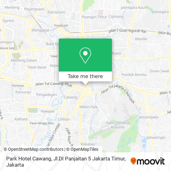 Park Hotel Cawang, Jl.DI Panjaitan 5 Jakarta Timur map