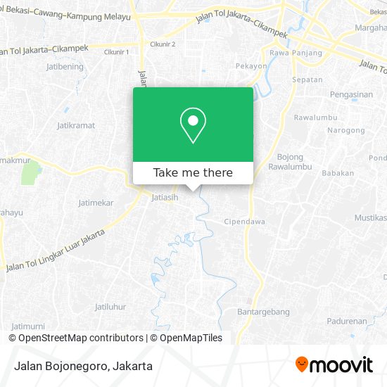 Jalan Bojonegoro map