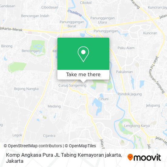 Komp Angkasa Pura JL Tabing Kemayoran jakarta map