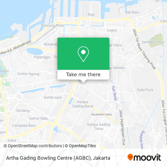 Artha Gading Bowling Centre (AGBC) map