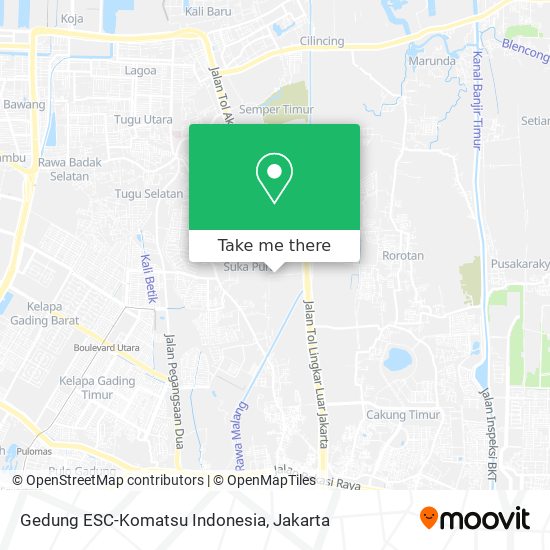 Gedung ESC-Komatsu Indonesia map