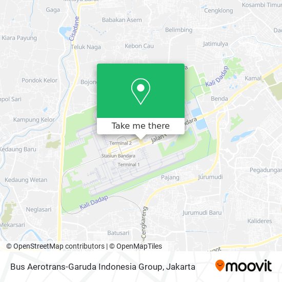 Bus Aerotrans-Garuda Indonesia Group map