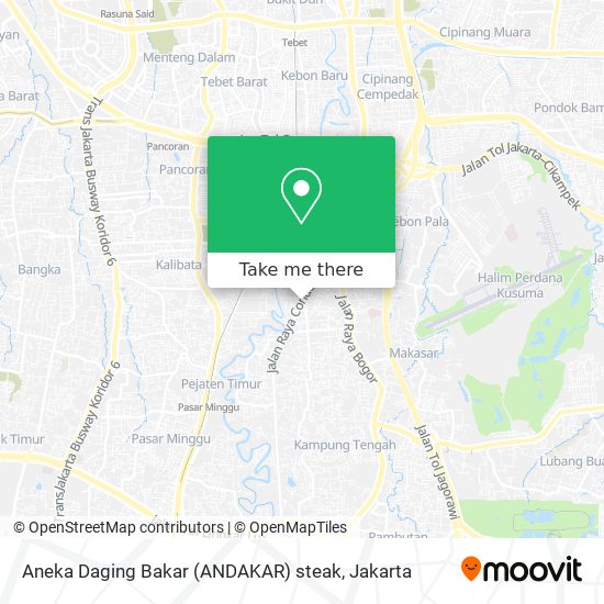 Aneka Daging Bakar (ANDAKAR) steak map