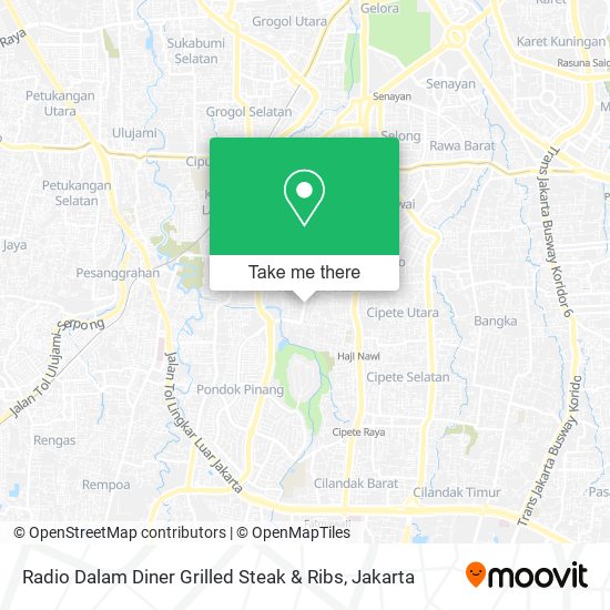 Radio Dalam Diner Grilled Steak & Ribs map