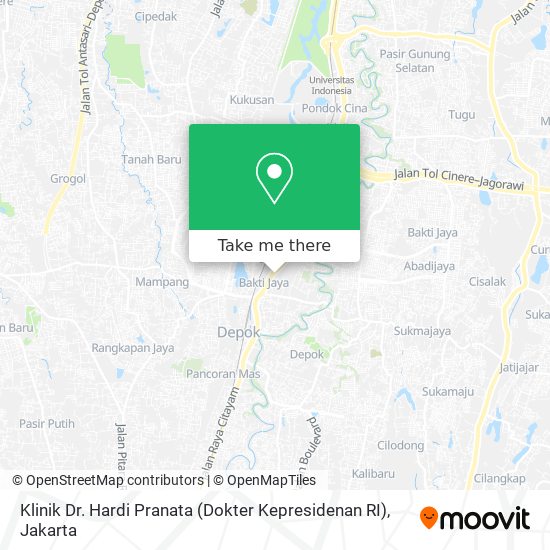 Klinik Dr. Hardi Pranata (Dokter Kepresidenan RI) map