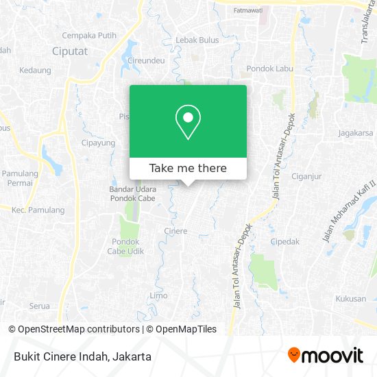 Bukit Cinere Indah map