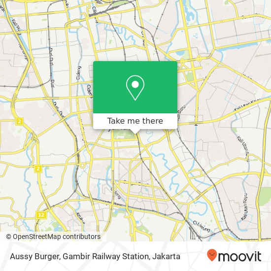 Aussy Burger, Gambir Railway Station map
