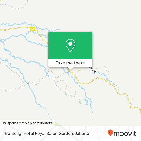 Banteng. Hotel Royal Safari Garden map